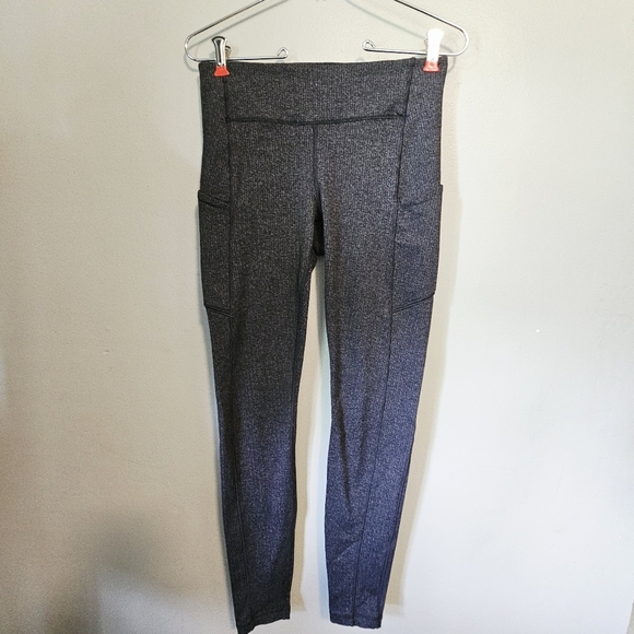 Lululemon 6 Speed Up Grey Varigated Leggings - Picture 6 of 9